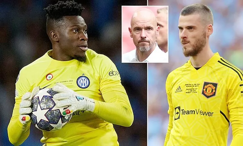 HLV Erik ten Hag biết rõ Andre Onana hoàn toàn có thể thay thế tốt David de Gea.