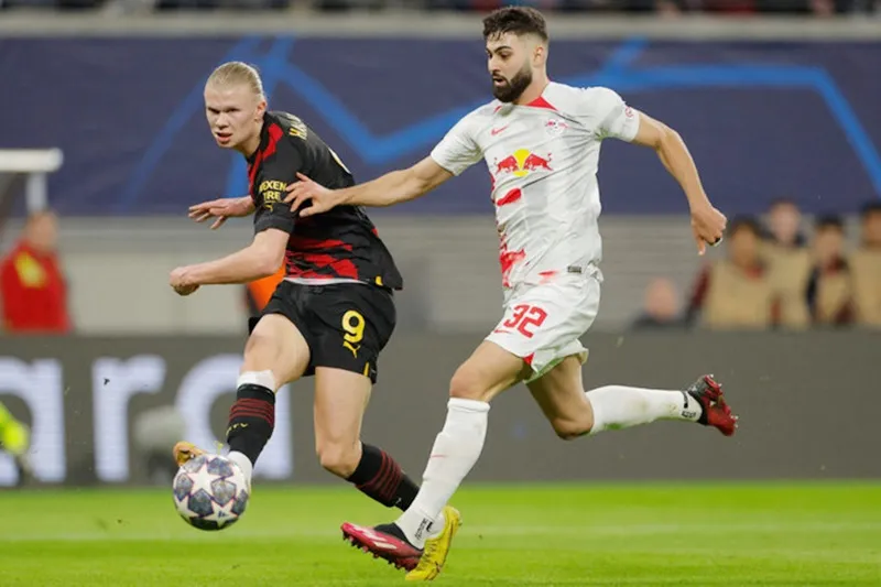 Ngôi sao 21 tuổi cùng RB Leipzig đối đầu Man.City ở Champions League mùa qua.