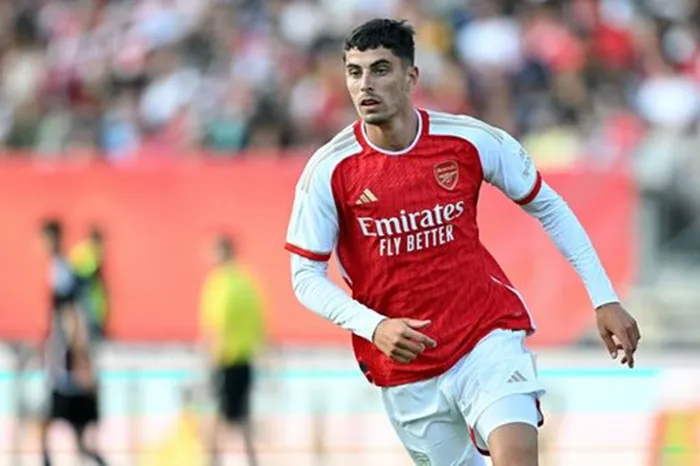 Kai Havertz ra mắt Pháo thủ sau khi chuyển đến từ Chelsea.