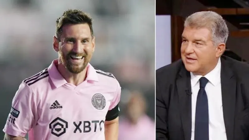 Chủ tịch Barcelona thừa nhận cảm giác rất “kỳ lạ” khi thấy Lionel Messi trong màu áo Inter Miami.