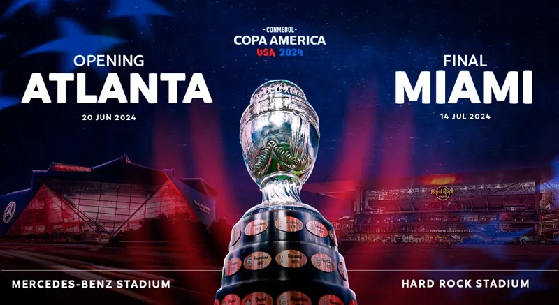 Copa America 2024 đã công bố ban đầu về sân đấu diễn ra trận khai mạc và chung kết.