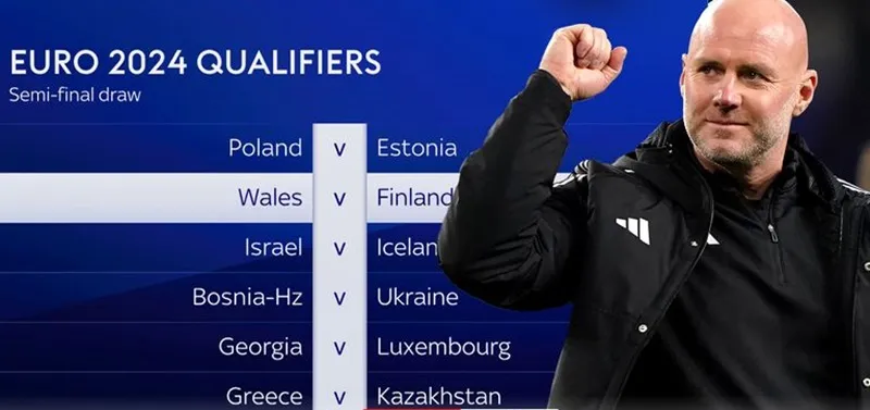 Xứ Wales sẽ chơi 2 trận sân nhà ở vòng play-off nếu họ vào đến chung kết. Xứ Wales sẽ chơi 2 trận sân nhà ở vòng play-off nếu họ vào đến chung kết.