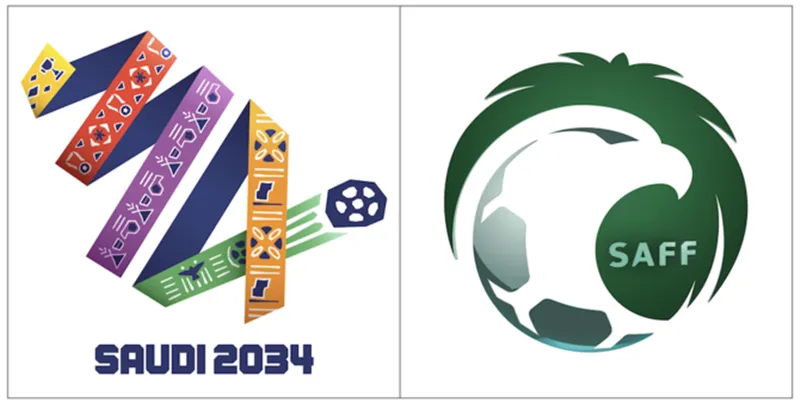 Saudi Arabia công bố Logo trong chiến dịch đấu thầu đăng cai World Cup 2034.