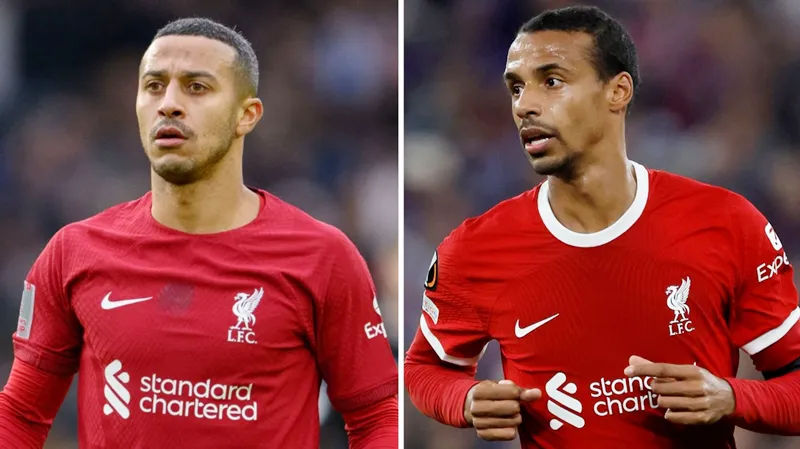 Trung vệ Joel Matip và tiền vệ Thiago Alcantara sẽ rời Liverpool khi hết hạn hợp đồng vào cuối mùa giải.