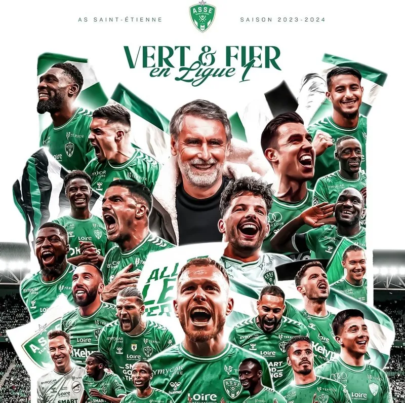 AS Saint-Etienne giành quyền trở lại Ligue 1 vào mùa tới