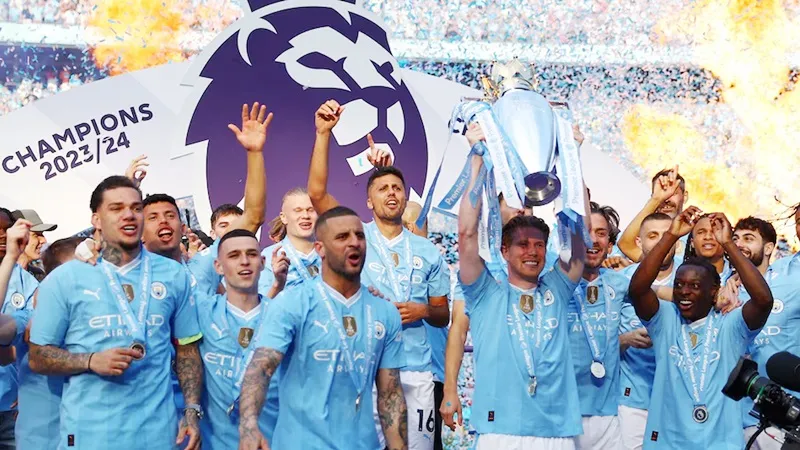 Man.City lập kỷ lục doanh thu mới sau chức vô địch Premier League thứ 4 liên tiếp mùa giải 2023-24.