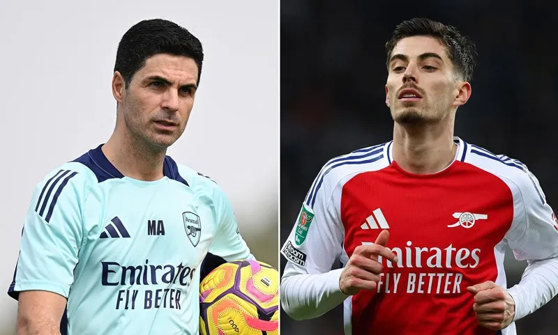 HLV Mikel Arteta và Arsenal đang lo lắng về thể trạng của Kai Havertz.