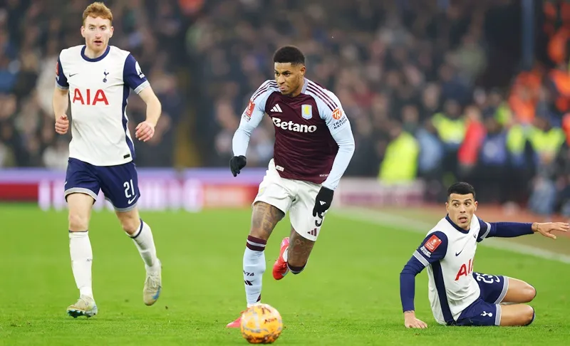 Marcus Rashford gia nhập Aston Villa theo dạng cho mượn từ Man.United vào tháng 1.