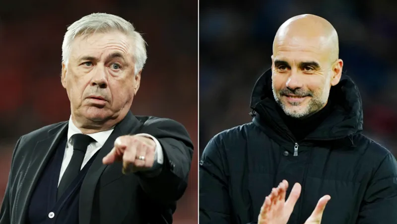 HLV Carlo Ancelotti không tin vào lời đề xuất của Pep Guardiola rằng Man.City chỉ có 1% cơ hội lật ngược tình thế.
