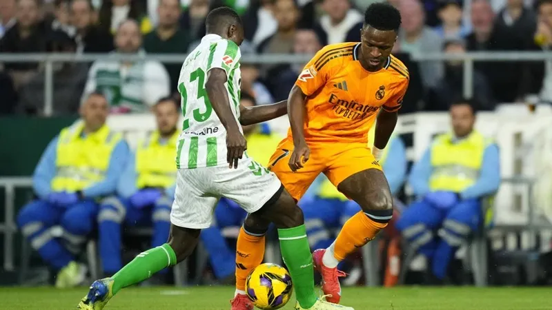 Vinicius Jr đạt được cột mốc quan trọng vào đêm qua khi bước vào sân đấu với Real Betis.