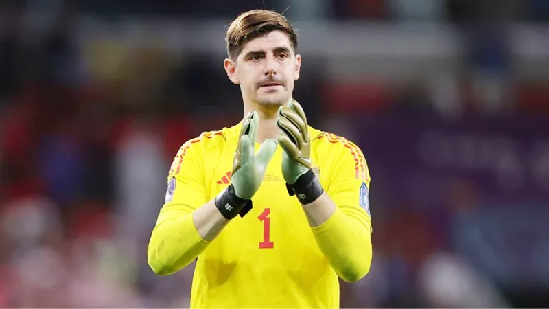 Thủ thành Thibaut Courtois đã trở lại đội tuyển Bỉ sau 21 tháng vắng bóng.