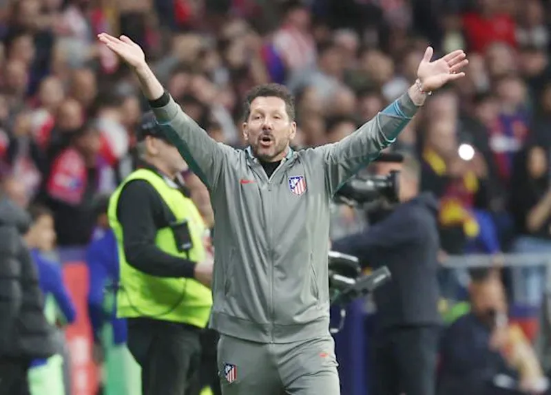 HLV Diego Simeone và Atletico Madrid dần khép lại mùa giải trong thất vọng lớn lao.