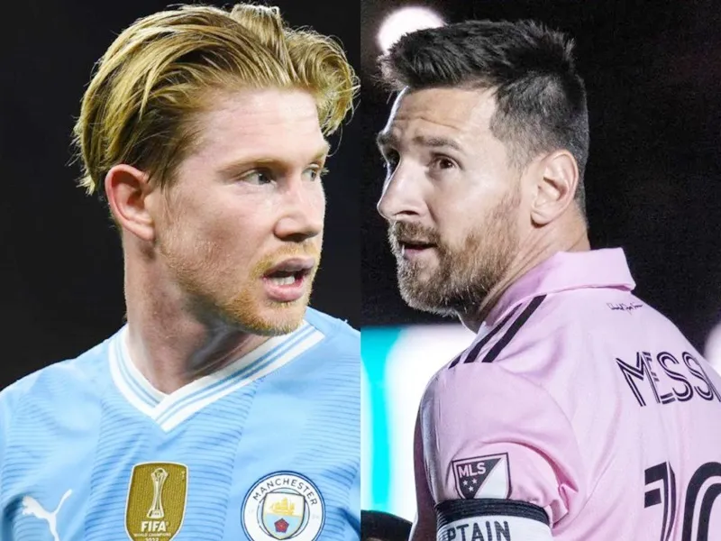 Kevin De Bruyne có cơ hội gia nhập cùng Lionel Messi ở Inter Miami CF.