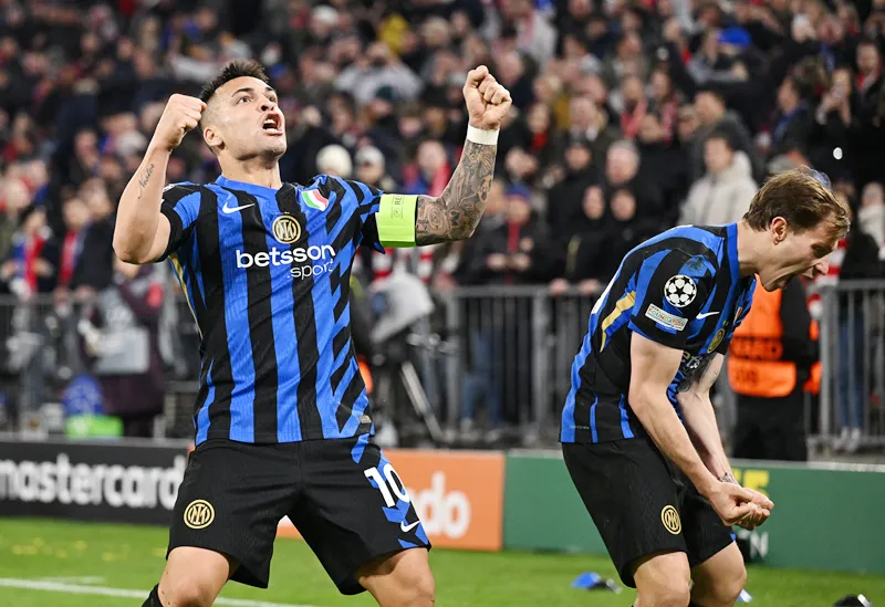 Inter Milan giành chiến thắng 2-1 ngay trên sân Bayern Munich ở lượt đi tứ kết Champions League.