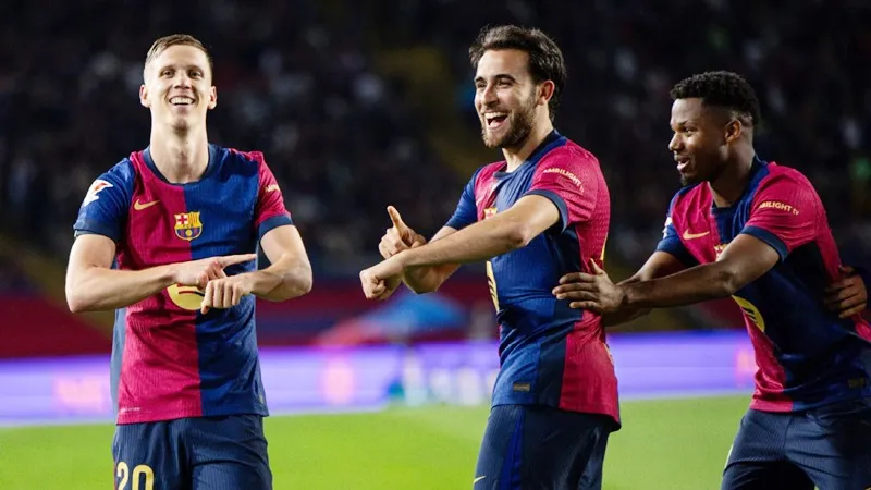 Dani Olmo ghi bàn khi Barcelona đánh bại Mallorca 1-0 để gia tăng vị trí dẫn đầu La Liga.