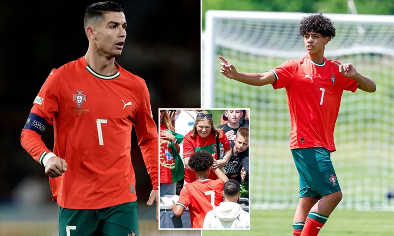 Ronaldo Jr đã chính thức khởi đầu hành trình tiếp bước người cha vĩ đại Cristiano Ronaldo.