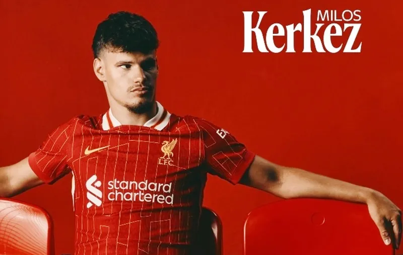 Liverpool hoàn tất chiêu mộ hậu vệ trái Milos Kerkez của Bournemouth và nâng mức chi tiêu mùa hè lên 170 triệu bảng.