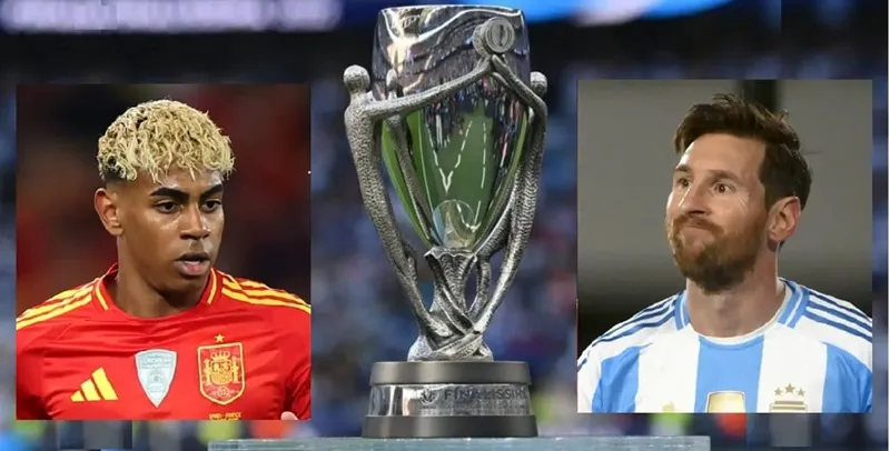 Lamine Yamal (Tây Ban Nha) sẽ đối mặt Leo Messi (Argentina) ở Finalissima 2026