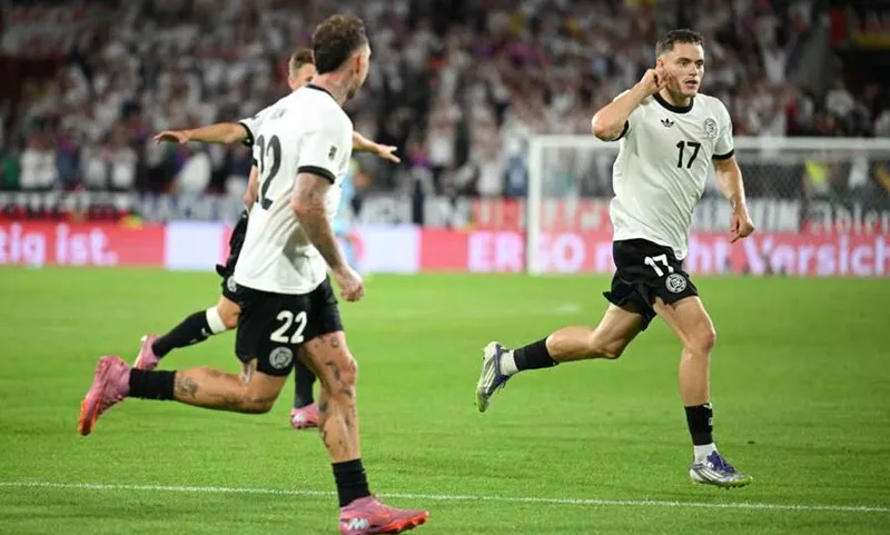 Florian Wirtz tỏa sáng giúp tuyển Đức đánh bại Bắc Ailen 3-1 tại vòng loại World Cup.