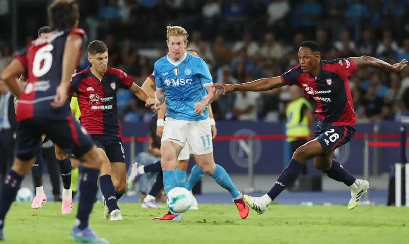 Kevin De Bruyne cũng Napoli trở lại sân Etihad để đối đầu đội bóng cũ Man.City.