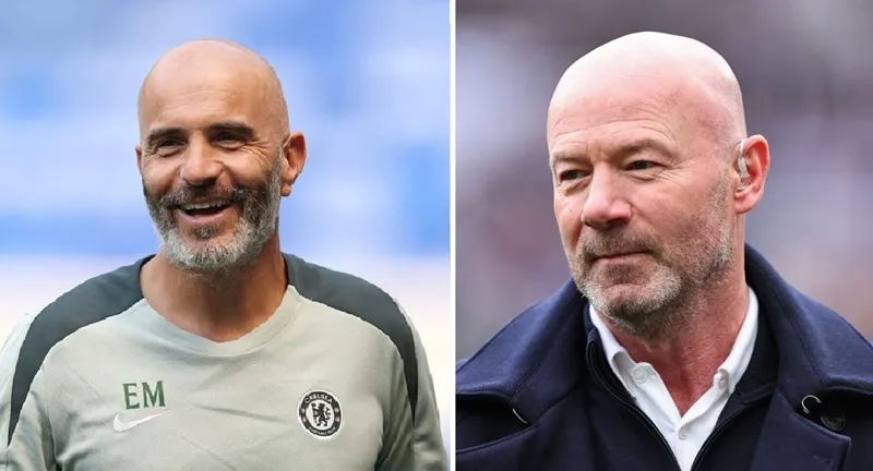HLV Enzo Maresca và bình luận viên Alan Shearer