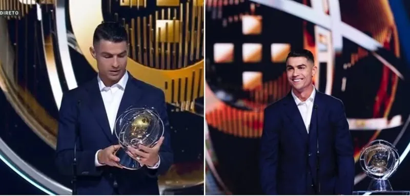 Cristiano Ronaldo nhận được giải thưởng đặc biệt từ Liên đoàn Bóng đá Bồ Đào Nha ngày 8-10-2025