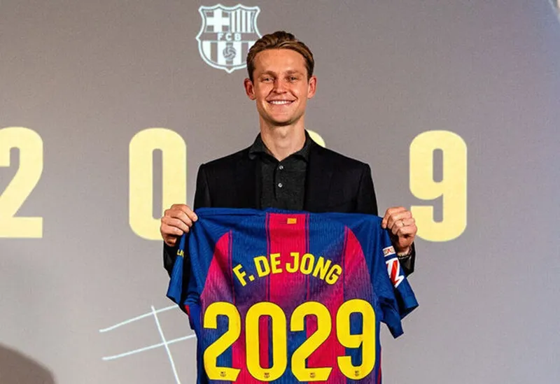 Frenkie de Jong của Barcelona đã ký hợp đồng mới có thời hạn đến năm 2029.