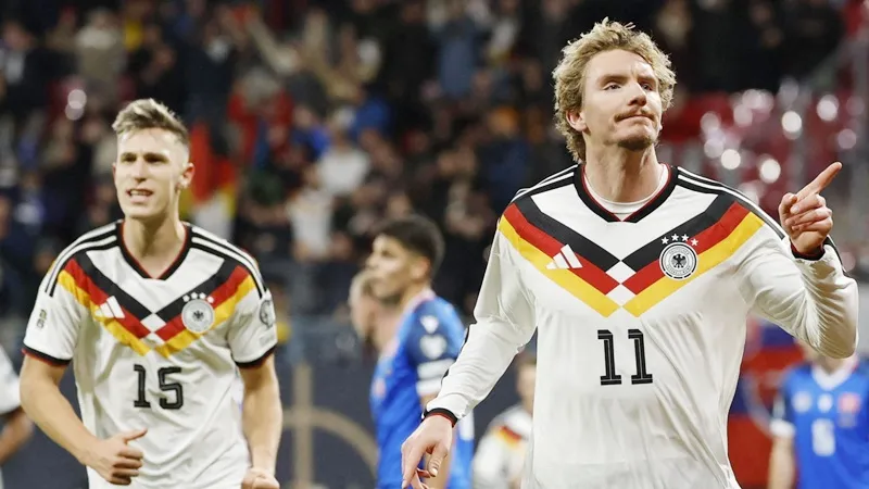 Nick Woltemade hy vọng có thể giành một suất trong đội hình tuyển Đức dự World Cup 2026. Ảnh: BBC