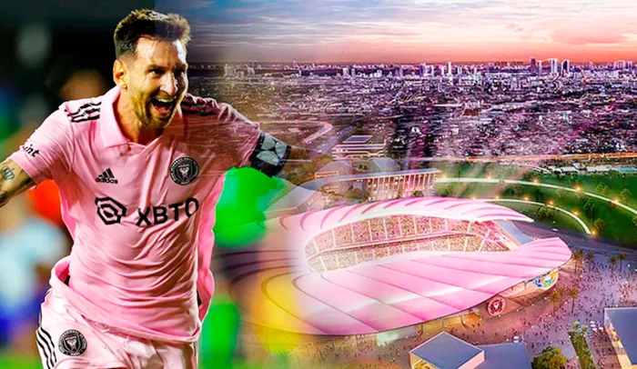 Lionel Messi và Inter Miami chơi trận MLS đầu tiên trên sân mới Miami Freedom Park vào ngày 4-4. Ảnh: BRG International