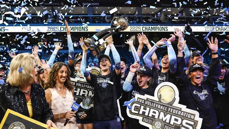 Orlando Valkyries vô địch Giải bóng chuyền nhà nghề Mỹ (MLV) 2025. Ảnh: Volleyball World