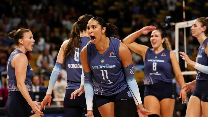 Tay đập Kazmiere Brown là một phần quan trọng của đội Orlando Valkyries (Ảnh: Pro Volleyball Federation)