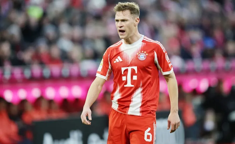 Bayern Munich thiếu Joshua Kimmich trong trận đấu với Wolfsburg vào Chủ nhật do chấn thương.