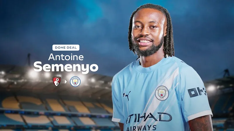 Antoine Semenyo chuyển đến Man.City với mức phí ban đầu là 62,5 triệu bảng.