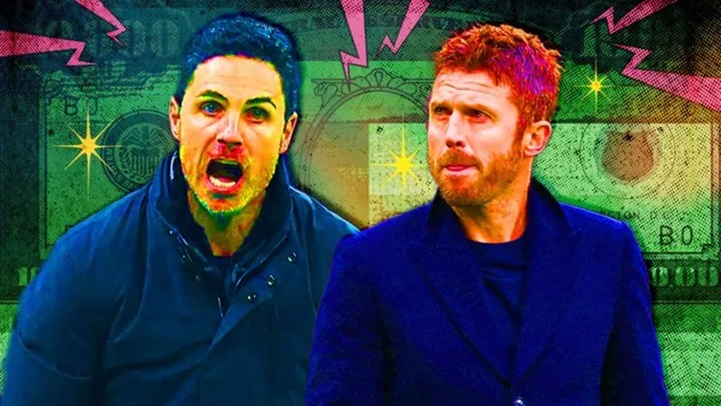 HLV Mikel Arteta (Arsenal) và Michael Carrich (Manchester United)