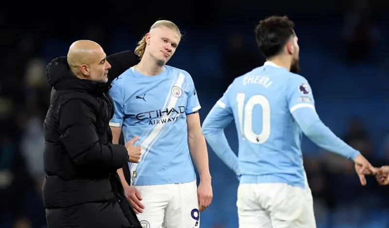 HLV Pep Guardiola không bối rối về cơn khô hạn bàn thắng bất ngờ của Erling Haaland.