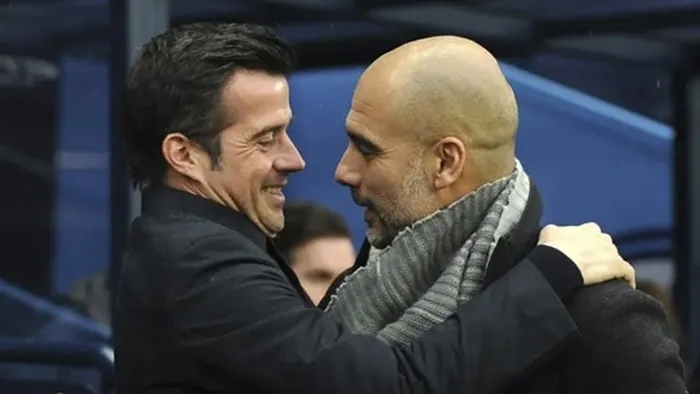 Marco Silva (Fulham) và Pep Guardiola (Manchester City)