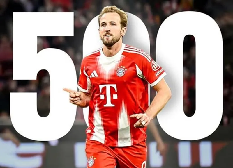 Harry Kane đạt mốc 500 bàn thắng trong sự nghiệp CLB và đội tuyển quốc gia.
