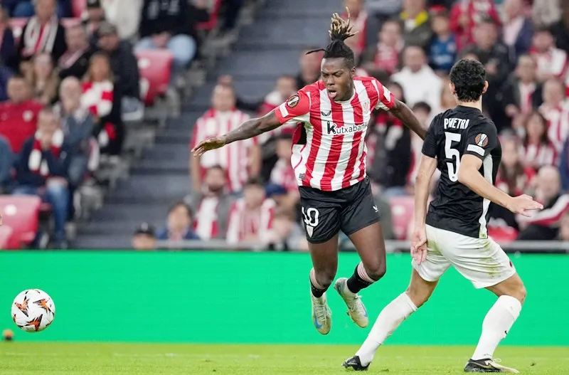 Nico Williams của Athletic Bilbao chấn thương háng và chưa có ngày trở lại cụ thể.