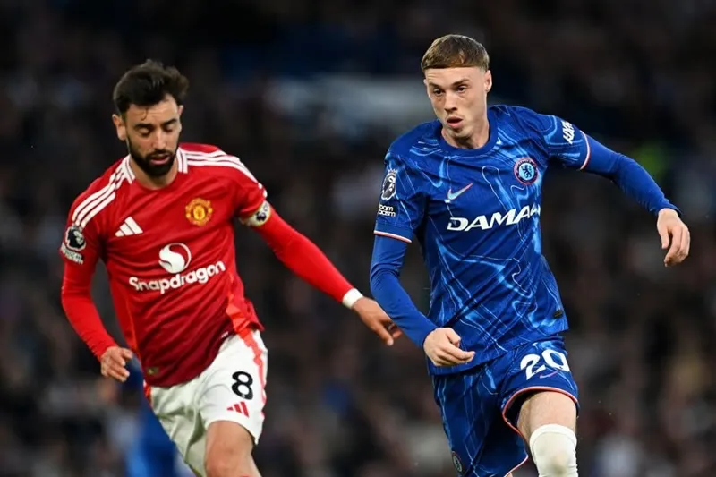 Bruno Fernandes (Manchester United) và Cole Palmer (Chelsea)
