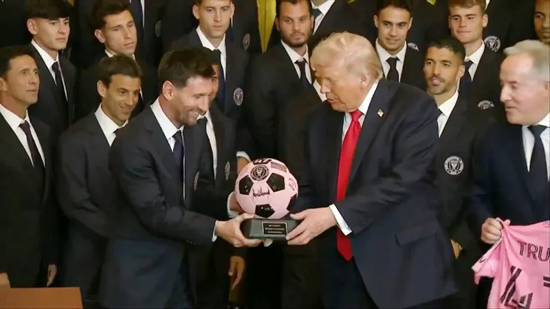 Lionel Messi và Inter Miami được Tổng thống Donald Trump vinh danh tại Nhà Trắng 