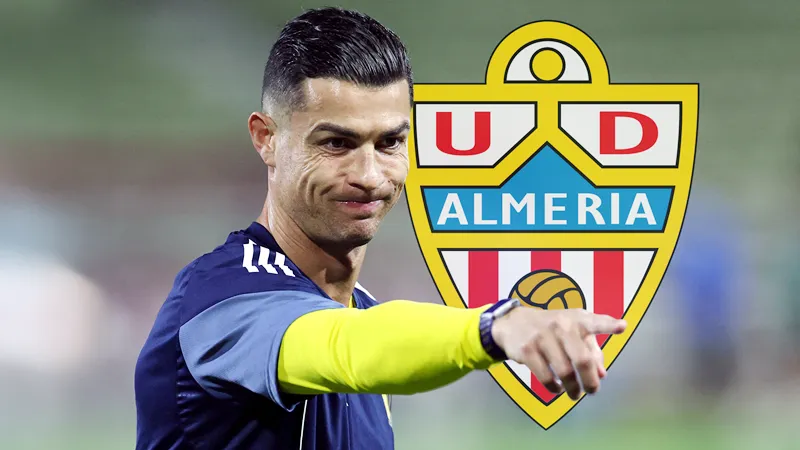 UD Almeria tiến thêm một bước nữa trên con đường thăng hạng lên La Liga khiến Cristiano Ronaldo vui mừng.
