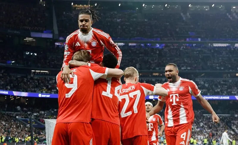 Bayern Munich thắng 2-1 trước chủ nhà Real Madrid ở lượt đi tứ kết Champions League.