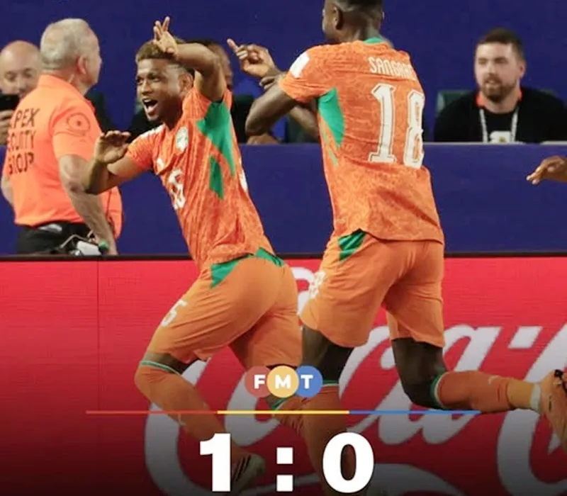 Amad Diallo giúp Bờ Biển Ngà giành chiến thắng 1-0 trước Ecuador. Ảnh: Free Malaysia Today