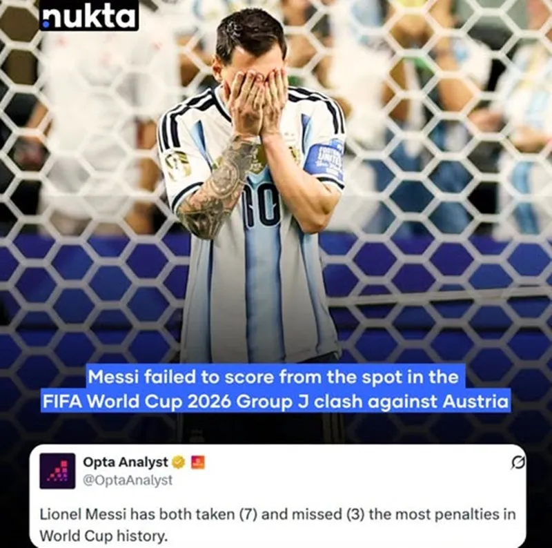 Pha đá phạt đền hỏng thúc đẩy Messi “tức giận” làm nên lịch sử 