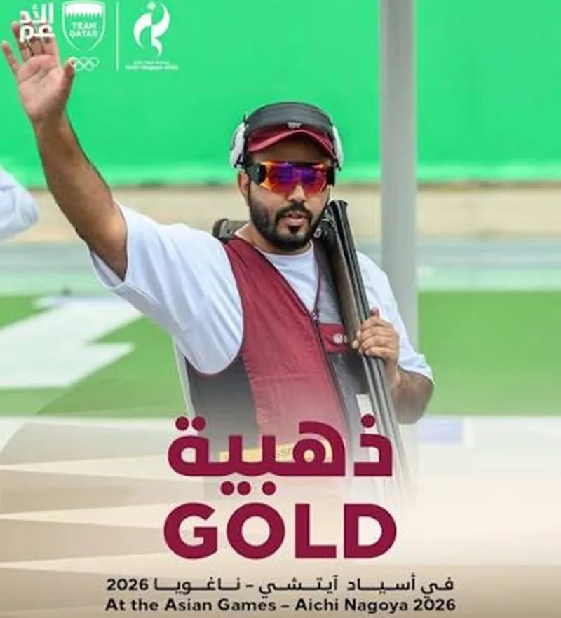 Rashid Saleh al-Athba mang về cú đúp HCV đáng nhớ cho đội tuyển bắn súng Qatar.