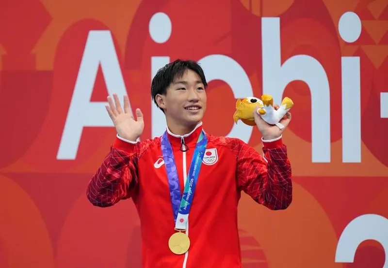 Shin Ohashi của Nhật Bản là người thiết lập kỷ lục thế giới duy nhất của đại hội. Ảnh: THX
