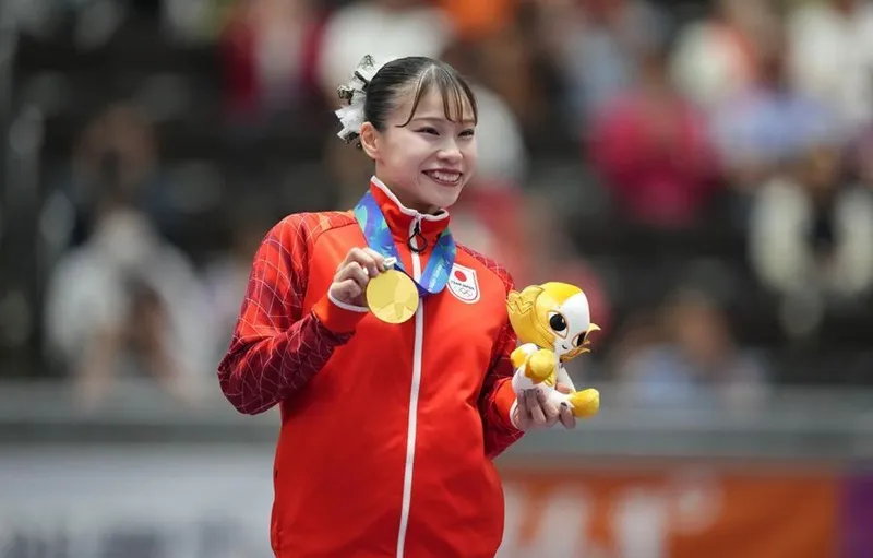 Aiko Sugihara trở thành nhà vô địch đầy bất ngờ tại ASIAD 20. Ảnh: THX