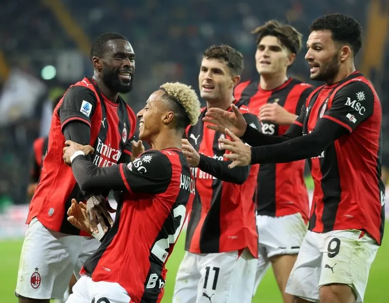AC Milan thắng 2-0 trên sân Udinese và duy trì thành tích bất bại. Ảnh: THX
