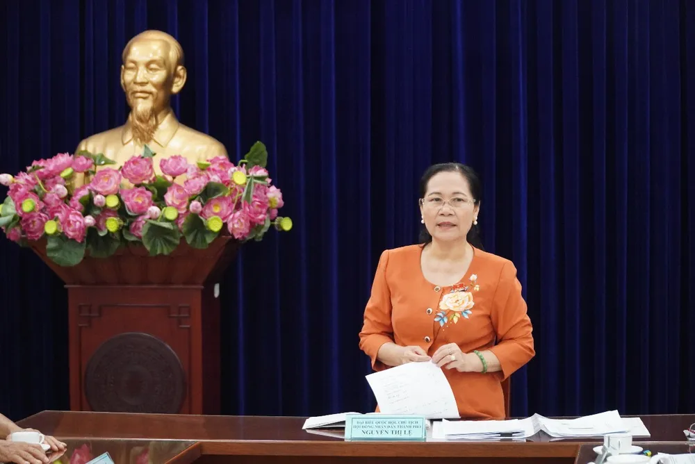 Đồng chí Nguyễn Thị Lệ kết luận tại buổi tiếp công dân