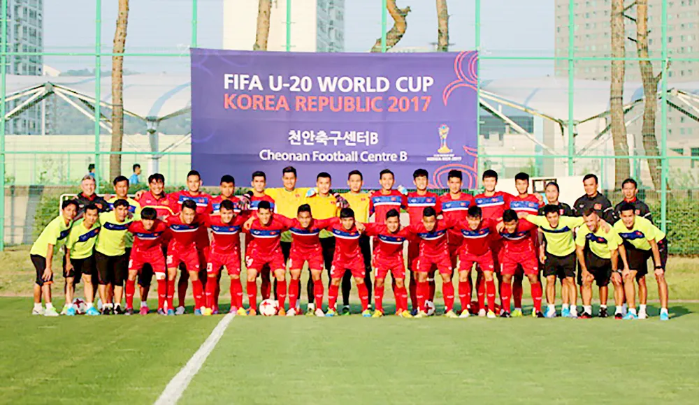 Đội tuyển U.20 Việt Nam tại Cheonan (Hàn Quốc)